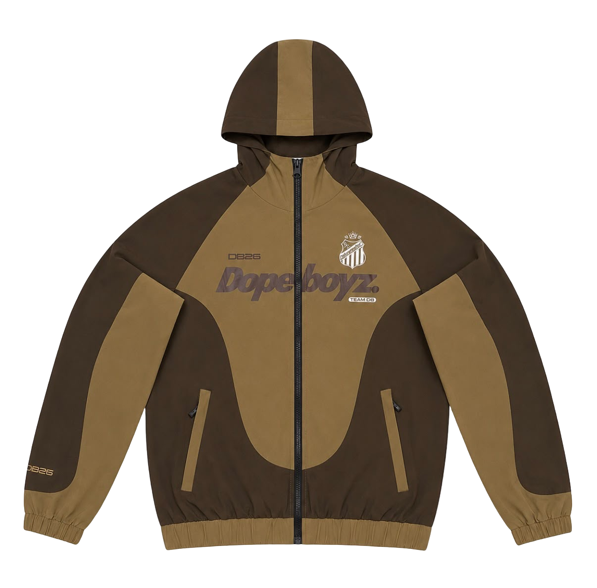 DOPE BOYZ - Brown Windbreaker Set