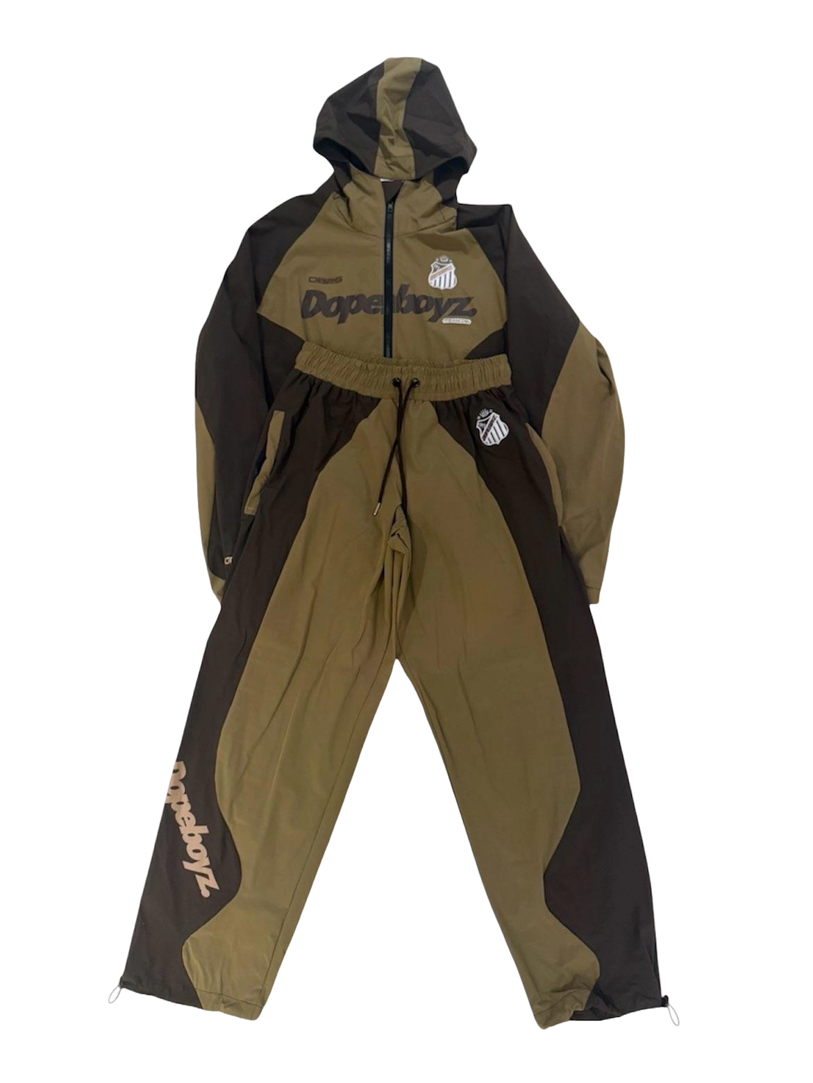 DOPE BOYZ - Brown Windbreaker Set